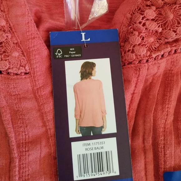 Gloria Vanderbilt Women's Ladies' Woven Blouse - Picture 3 of 4